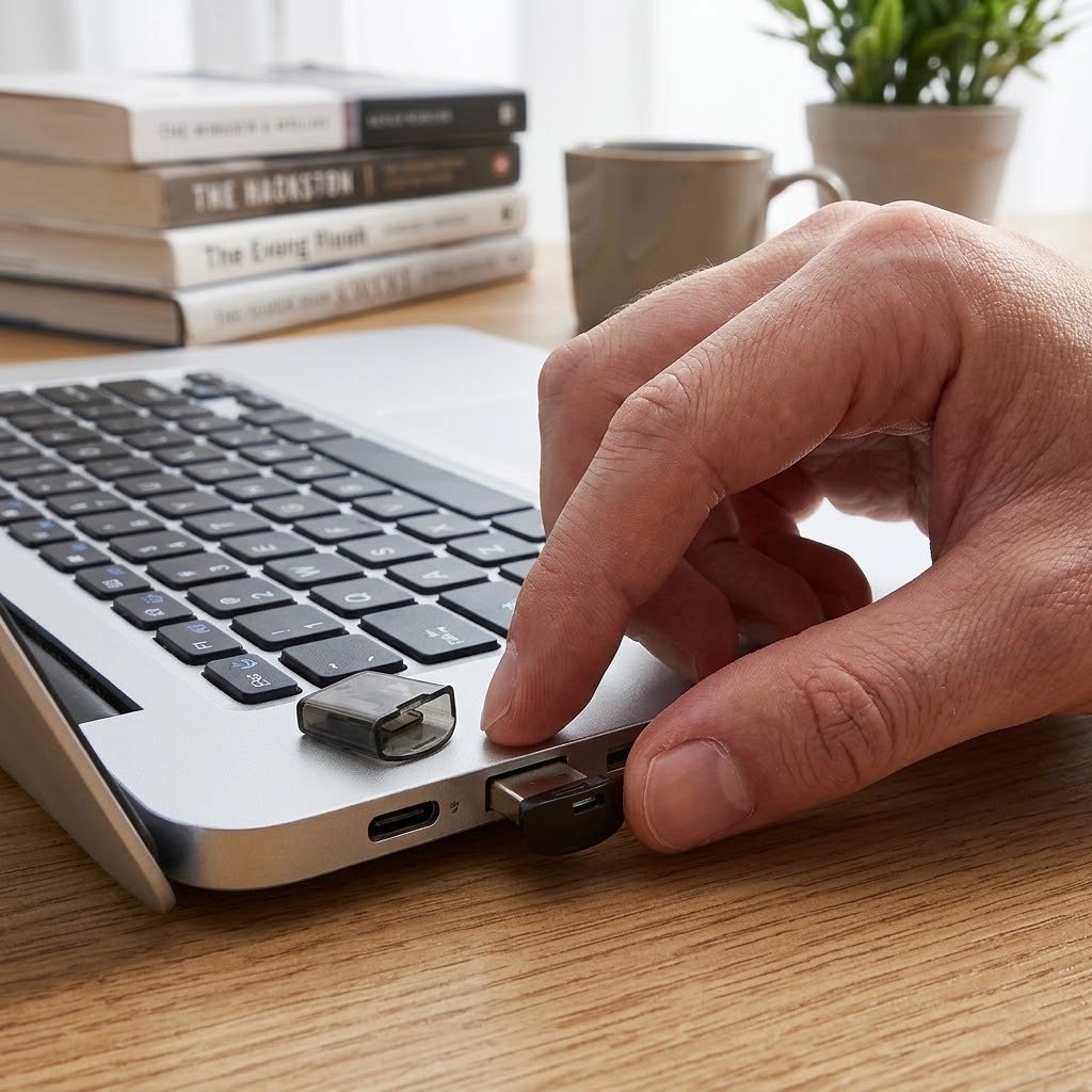 cle usb dans un ordinateur