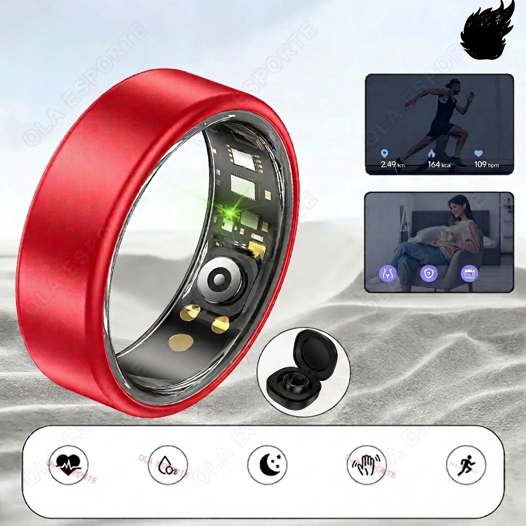 Bague rouge sans téléphones