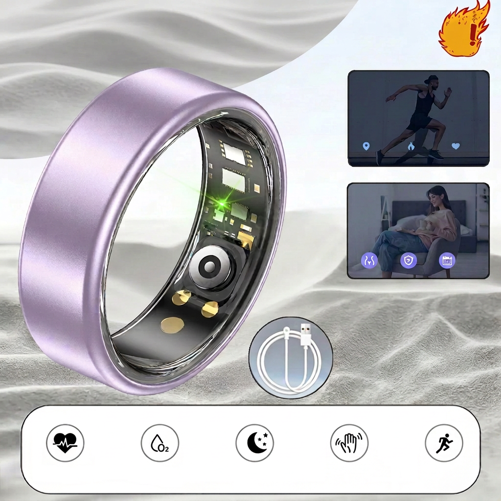 Bague violette sans téléphones