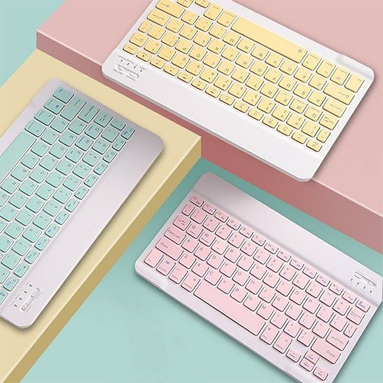Clavier bluetooth trois couleurs