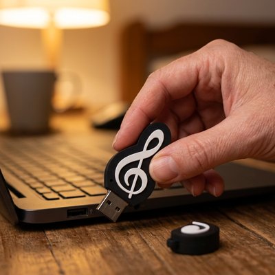 Clé usb 64 go cle de sol