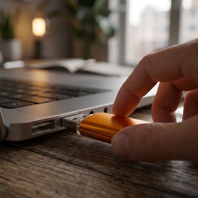 Clé usb 64 Go​ orange connection