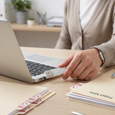 Clé usb 8go argent
