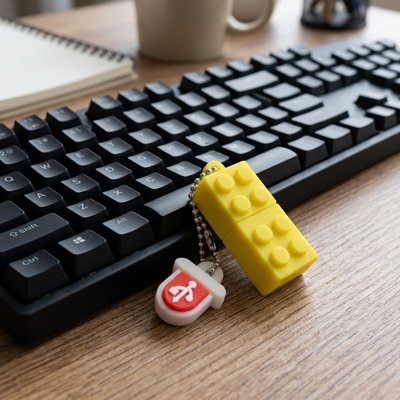 Clé usb 8go jaune
