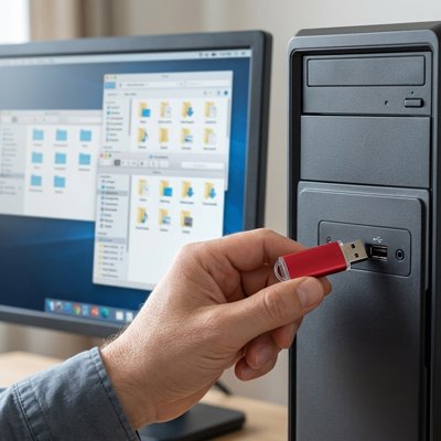 Clé usb 8go rouge