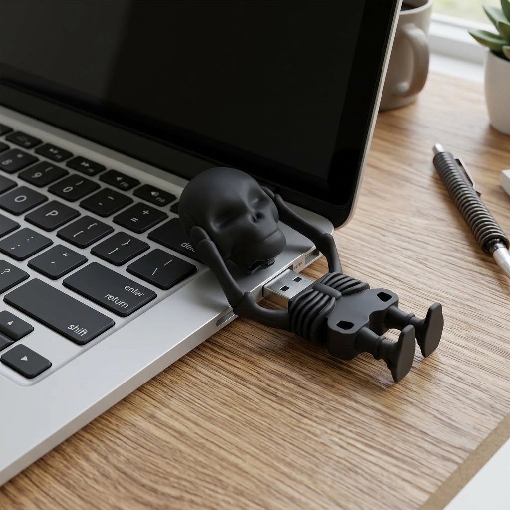 clé usb squelette