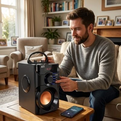 Enceinte bluetooth radio fm