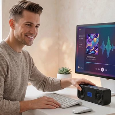 Enceinte bluetooth son stéréo