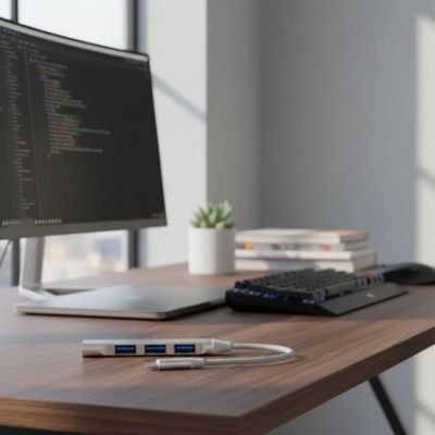 Hub usb​ sur bureau