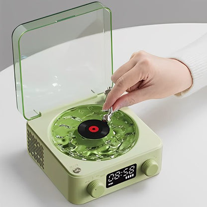 Mini enceinte bluetooth disque vinyle, 