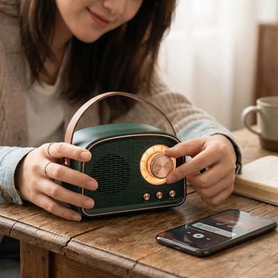 Mini enceinte bluetooth​ roulette volume