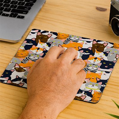 petit Tapis de souris plusieur chat de couleur