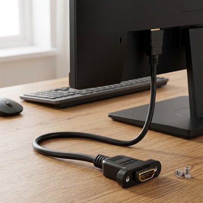 Rallonge hdmi​ monté sur panneau 4K