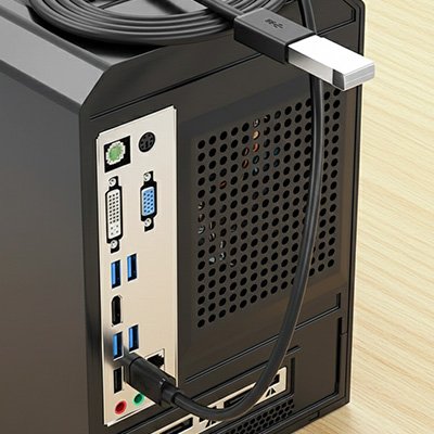 Rallonge usb derriere ordinateur