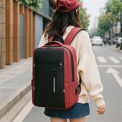 Sac à dos ordinateur rouge