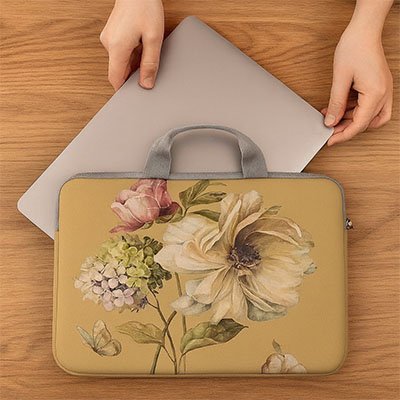 Sacoche ordinateur femme adaptée aux lapmédiums