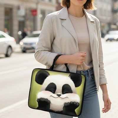 Sacoche pour ordinateur panda