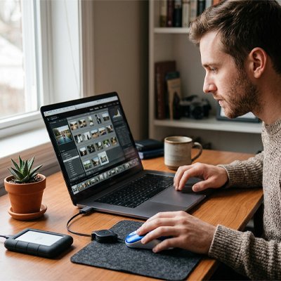 Souris filaire ergonomie