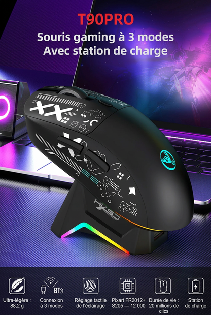 souris gamer station de charge