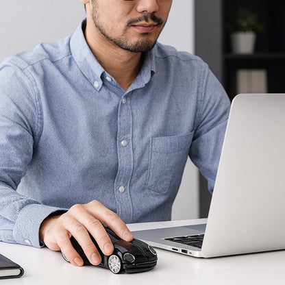 Souris sans fil auto noir homme