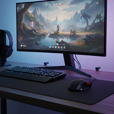 Souris sans fil gamer​ avec ordinateur