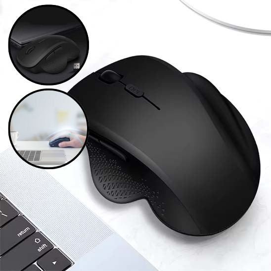 Souris sans fil noir de pres