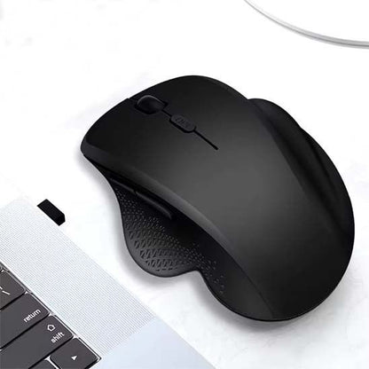 Souris sans fil noir sur fond blanc