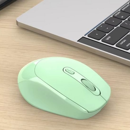 Souris sans fil vert ordinateur