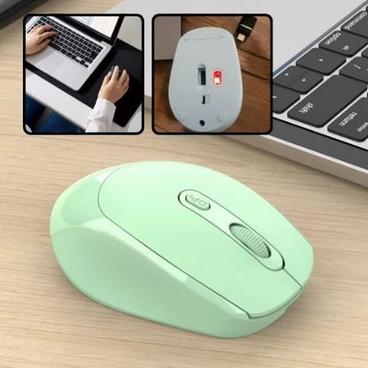 Souris sans fil vert seul