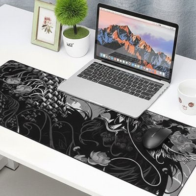 Sous main bureau noir blanc