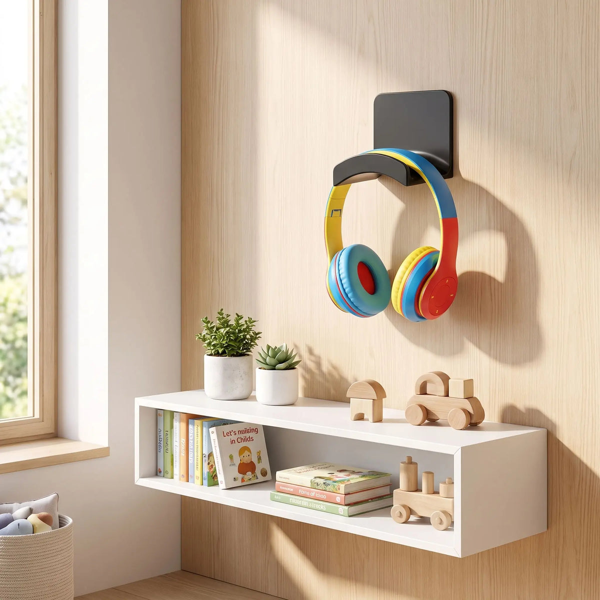 support casque accrocher au mur