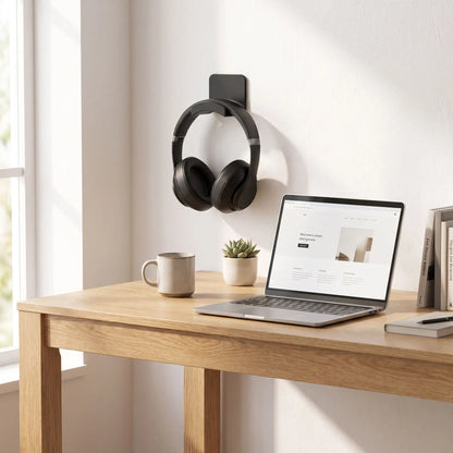 support casque noir
