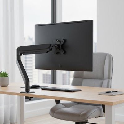 Support ecran PC avec ecran de dos
