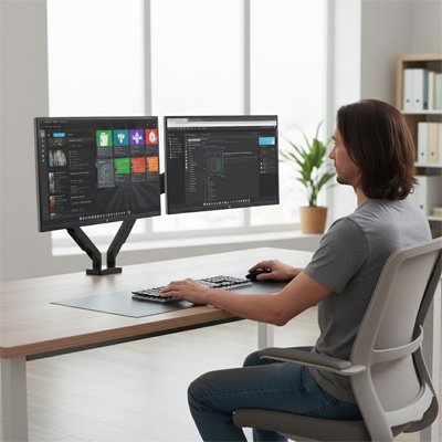 Support ecran PC  Pivotant