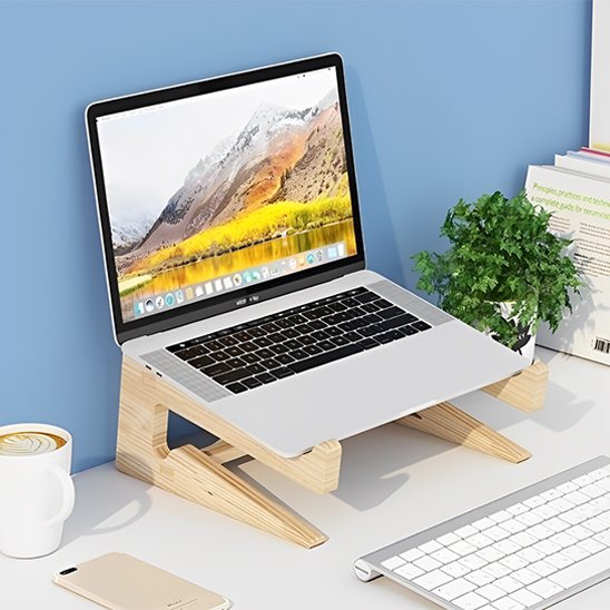 Support ordinateur portable avec clavier sortie