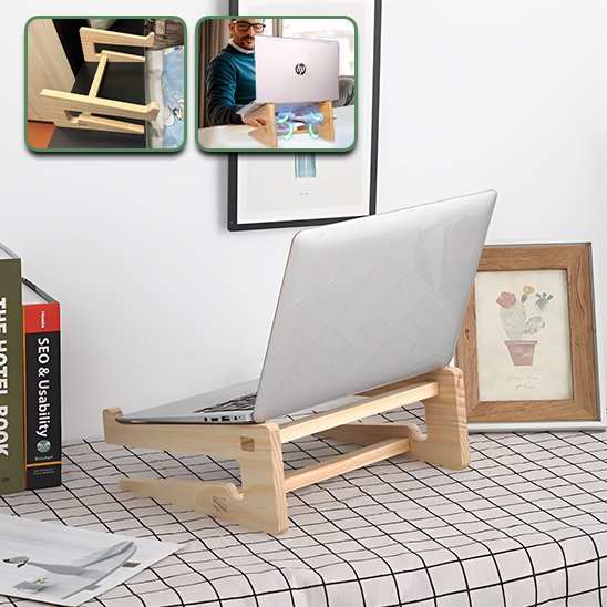 Support ordinateur portable de dos