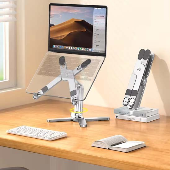Support ordinateur portable en haut