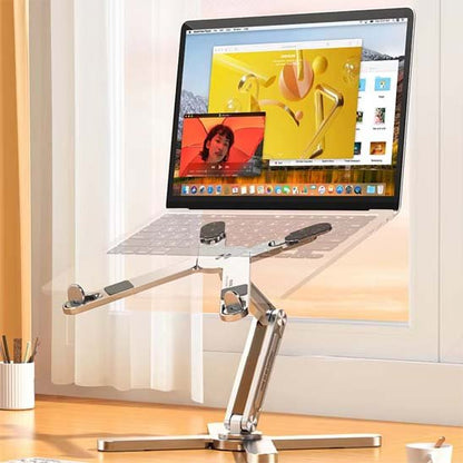 Support ordinateur portable rétractable en haut sur bureau