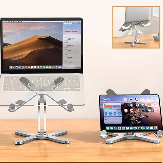 Support ordinateur portable rétractable haut et bas