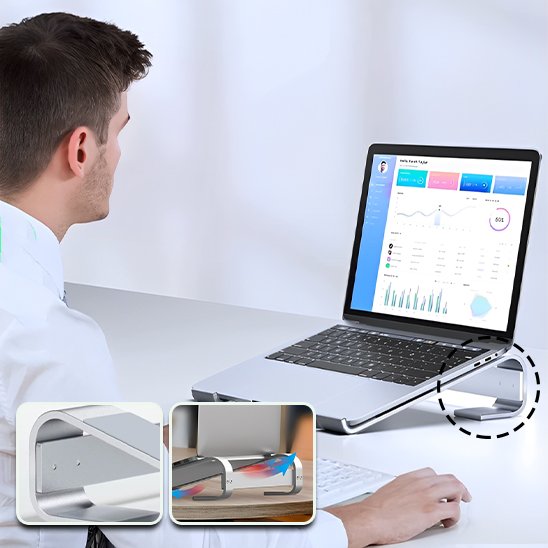 Support ordinateur portable robuste. 