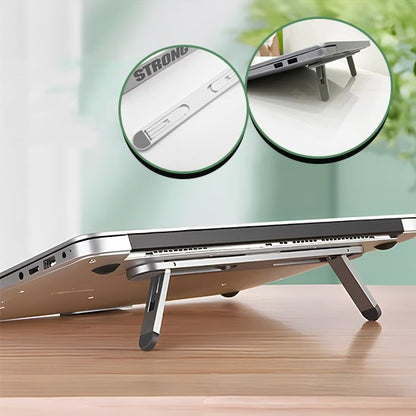 Support ordinateur portable sur une table