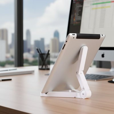 Support pour tablette blanc seul