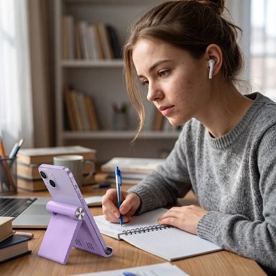 support telephone mauve