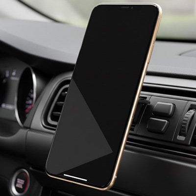 Support telephone voiture avec telephone