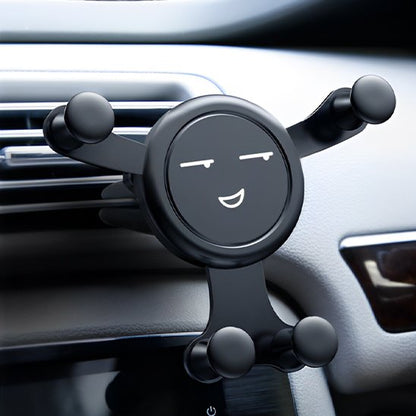 Support telephone voiture noir