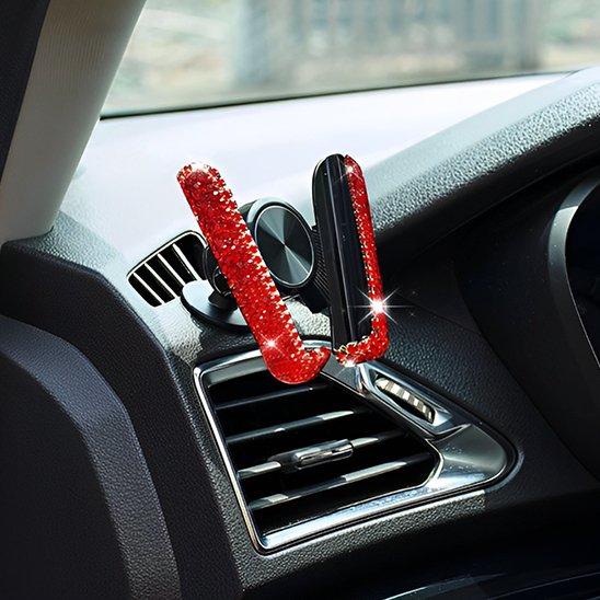 Support telephone voiture rouge seul