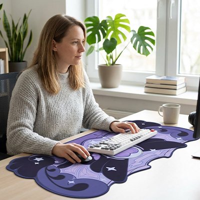 Tapis de souris bords raffines