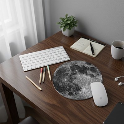 Tapis de souris dessin lune