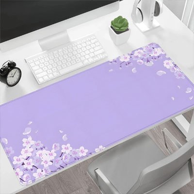 Tapis de souris  fleurs violettes