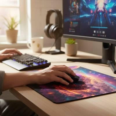Tapis de souris galaxie